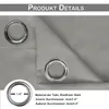Close-up of a curtain grommet with measurement details. Produktbild-Vorschau