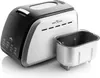 A bread maker and its baking pan, shown from a diagonal angle on a white background. Anteprima dell’immagine prodotto