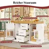 Isola multifunzionale per la cucina Flieks, con piano Anteprima dell’immagine prodotto 6