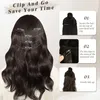 Clip in Extensions 35cm Wellige Braun Haarverlängerung 5PCs Produktbild-Vorschau 5