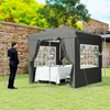Outsunny Pavillon 2,5x2,5m wasserabweisend Stabil Produktbild-Vorschau 3
