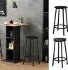 2-ks sada barových stolů Vicco Edmonton Černá 31.5 x 64 cm Náhled obrázku produktu 2