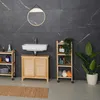 Relaxdays Badregal, Holz, HxBxT: 97 x 35 x 31 cm, Holzregal Produktbild-Vorschau 2