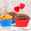 Cupcake-Förmchen aus Silikon, 24 Stück, wiederverwendbare Produktbild-Vorschau 3