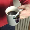 Totenkopf Wikinger Glitzer-Kaffeebecher Produktbild-Vorschau 6
