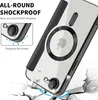 A phone case is shown falling onto a cracked surface, illustrating its shockproof capabilities. Produktbild-Vorschau