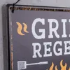 Spruchtafel Grillen H32cm Metallschild Grillregeln Garten Produktbild-Vorschau 6