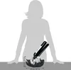 BRUBAKER portabottiglie da vino gatto assetato - Anteprima dell’immagine prodotto 8