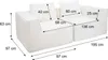 2er-Sofa/Zubehör für Sofa HWC-O54, Couch 2-Sitzer Produktbild-Vorschau 6