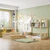 STILVORA  Kinderbett 90x200/140x70 Holzbett mit Fenster und Produktbild-Vorschau 3