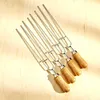 8er Set Edelstahl Grillspieß | BBQ Fleischspieß mit Produktbild-Vorschau 2