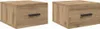 vidaXL Comodino 2 pezzi Rovere artigianale 35 x 35 x 20 cm Anteprima dell’immagine prodotto 1