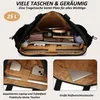 Umhängetasche Handtasche gesteppte Tragetasche Messenger Produktbild-Vorschau 5
