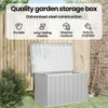 vidaXL Zahradní box šedý 109x67x65 cm Náhled obrázku produktu 4