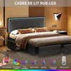 łóżko 140 x 200 cm z oświetleniem LED i regulowanym Podgląd zdjęcia produktu 7