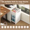 Merax Rollcontainer, Aktenschrank mit Rollen, Büroschrank Produktbild-Vorschau 4