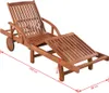 VidaXL 41446, Lounge, Obite siedzisko, Drewno akacjowe, 110 Podgląd zdjęcia produktu 6