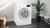 Siemens iQ300, Waschmaschine, Frontlader, 8 kg, 1400 U/min. WM14N127 Schrägansicht geschlossen Produktbild-Vorschau