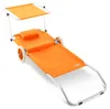 CASARIA® Lettino da Spiaggia Kreta Pieghevole Trasportabile Anteprima dell’immagine prodotto 5