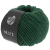 A ball of green yarn with a dark label wrapped around it. Produktbild-Vorschau