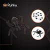 Ruhhy 26028 Dekorativní plastové pavouky HALLOWEEN - černé, Náhled obrázku produktu 7