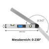 STAHLWERK Digitaler Winkelmesser DW-45 ST Aluminium Produktbild-Vorschau 3