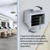 Extralink Armadio Rack 19", 12U, 600x600 mm, Grigio, Doppia Anteprima dell’immagine prodotto 4