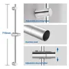 DERW Edelstahl Duschstange 70cm rostfrei - Brausestange Produktbild-Vorschau 2