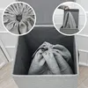 Wasmand Uno met waszak, 30x30x60 cm, lichtgrijs Productafbeelding-voorbeeld 6