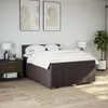 vidaXL Boxspringbett mit Matratze Dunkelbraun 140x200 cm Produktbild-Vorschau 5