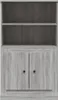 vidaXL Highboard Grau Sonoma 60x35,5x103,5 cm Holzwerkstoff Produktbild-Vorschau 5