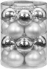 Weihnachtskugeln Glas 6cm 20 Stück - Frosty Silver Produktbild-Vorschau 4