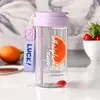 Wasserflasche mit Korb und Strohhalm 600 ml Simple BD32FIO Produktbild-Vorschau 1