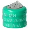 vhbw NiMH Ersatz Knopfzellen-Akku (20 mAh, 3,6 V, NiMH) Produktbild-Vorschau 3