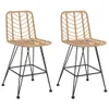vidaXL Sgabello da bar 2 pezzi 45x56x103,5 cm PE-rattan e Anteprima dell’immagine prodotto 1