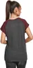Urban Classics Ladies - RAGLAN Contrast Top charcoal - XL Produktbild-Vorschau 3