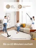 Three women are shown in a living room setting, with two of them using a cordless vacuum cleaner. Produktbild-Vorschau