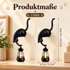 Katzenlampe 2er Set, Katzenfigur als Buchablage Dekolampe, Produktbild-Vorschau 2