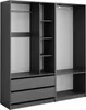 Vicco Kleiderschrank Elmo, 100 x 200 cm 2er Set, Anthrazit Produktbild-Vorschau 1