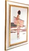 Bilderrahmen Vienna - 20x60 cm, Weiß Gold Nachbildung, 1 mm Produktbild-Vorschau 2