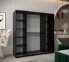 Kleiderschrank KATIE 3 - 200 cm, schwarz / schwarz Produktbild-Vorschau 3