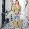 Sunsa Damen große Handtasche. XXL Tasche aus Canvas & Produktbild-Vorschau 4