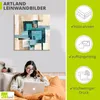 ARTland Leinwandbild Abstrakte Karos Größe: 50x50 cm Produktbild-Vorschau 3
