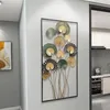 tableau mural 3D "Feuilles" en métal doré / anthracite / Voir les images du produit 5
