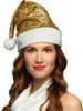 Cappello di Babbo Natale "Glitter" | Oro Anteprima dell’immagine prodotto 6