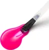 A close-up shot of a nail polish brush with a drop of pink nail polish on a white background. Produktbild-Vorschau