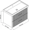 Waschtisch-Set Liana | Waschtisch mit Unterschrank 80 cm | Produktbild-Vorschau 4