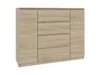 Kommode AVEN 120cm Sonoma-Eiche mit 4 Schubladen und 2 Produktbild-Vorschau 4