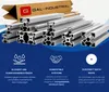 A collage featuring aluminum extrusions and marketing information. Anteprima dell’immagine prodotto
