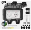 IP66 Wandsteckdose Outdoor Steckdose Gartensteckdose Produktbild-Vorschau 1